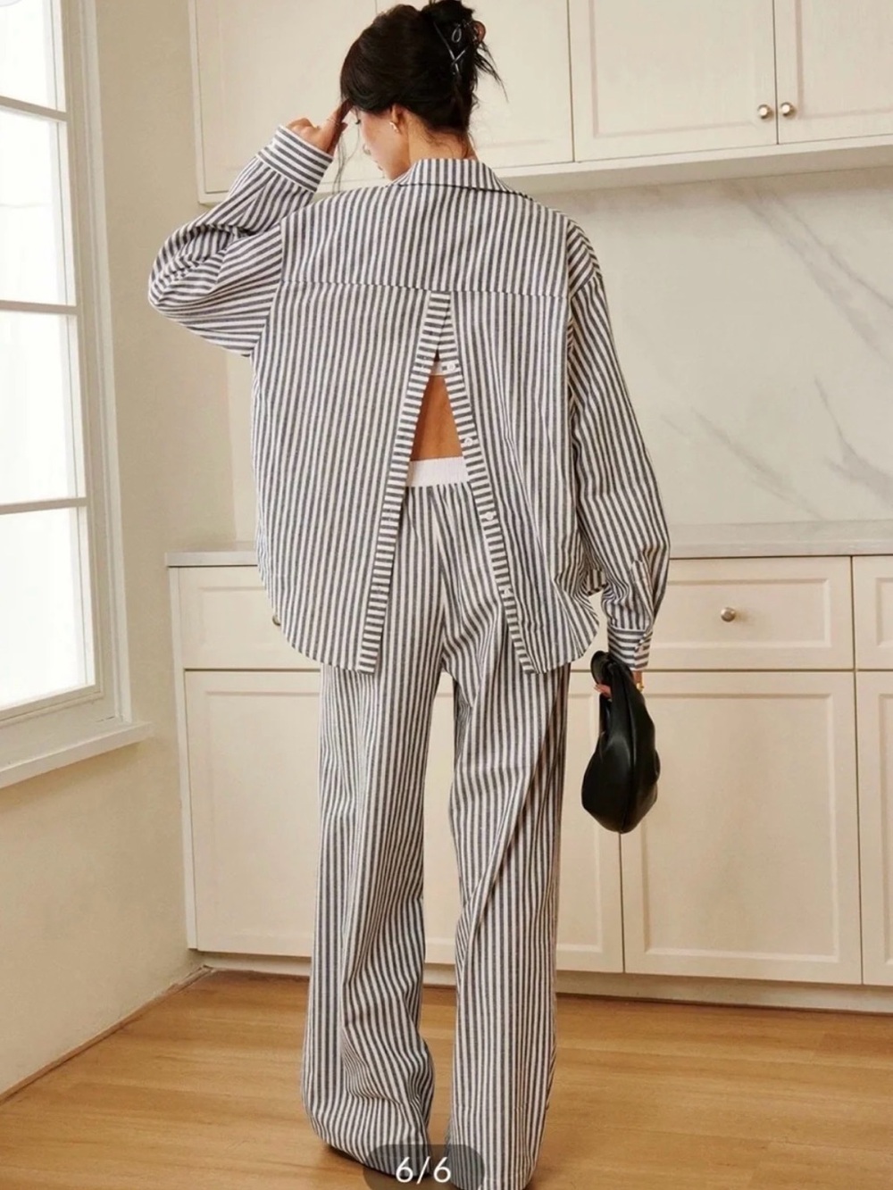 Commense 2 piece SET striped loungewear Large - Picture 2 of 11